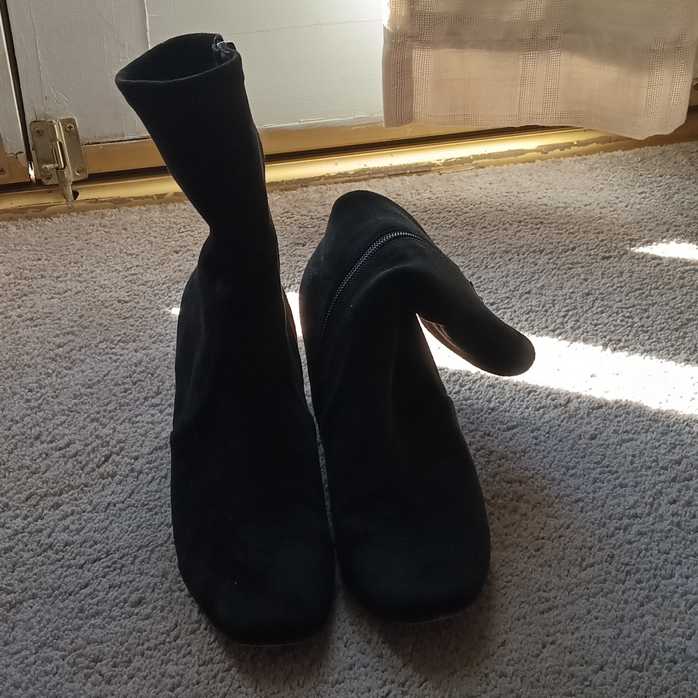 Anthropology suede boots